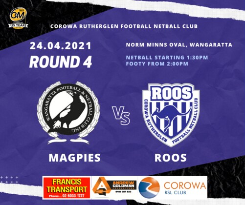Round 4 - v. Wangaratta (Night)