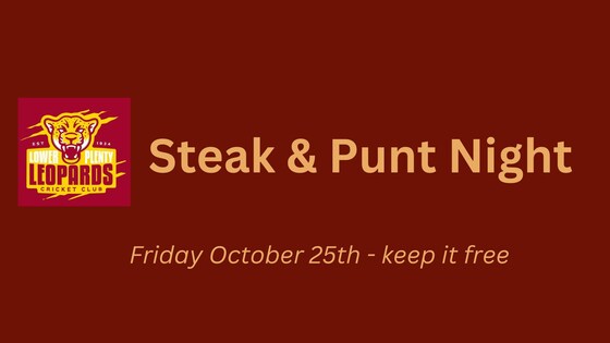 Steak & Punt Night