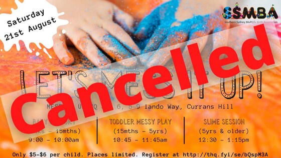 Cancelled Messy Play Day 