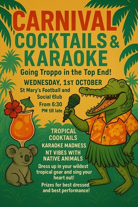 Carnival Cocktails and Karaoke