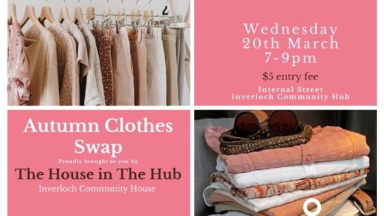 Autumn Clothes Swap - Reduce, Reuse and Recycle 