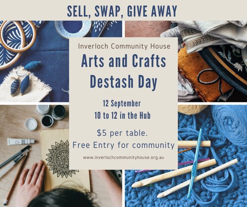 Inverloch Community House -  Arts and Craft Destash Day - September