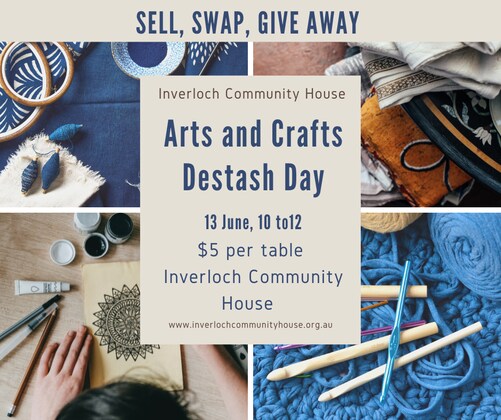 Inverloch Community House -  Arts and Craft Destash Day - June