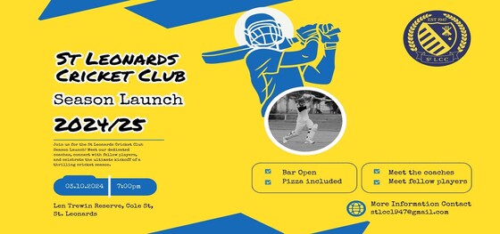 St Leonards Cricket Club Season Launch