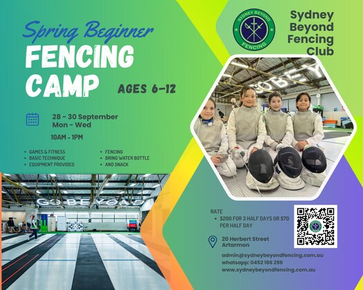 Sydney Beyond - Spring Beginner Fencing Camp Registration Open
