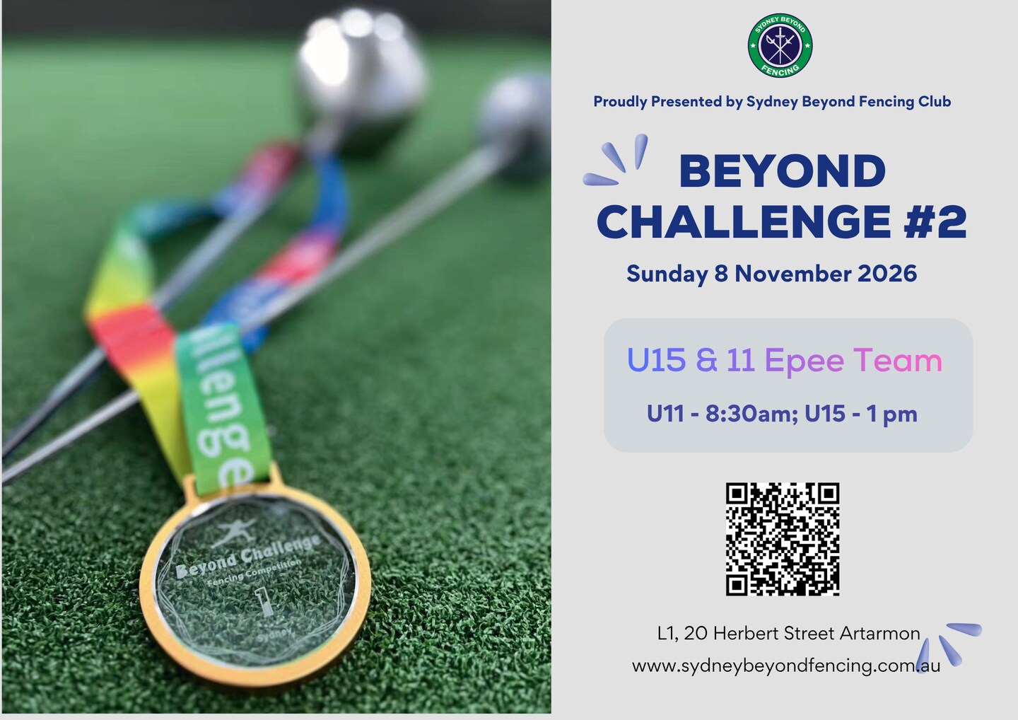 Beyond Challenge #2 - U11 & U15 Épée Team