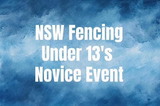NSW Fencing U13's Novice Event