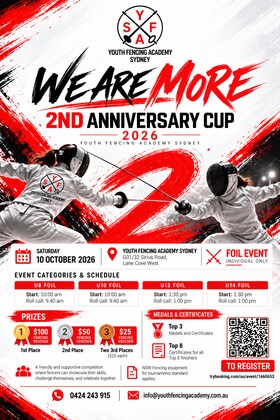 U8,10,12,14 - Foil - Youth Fencing Academy