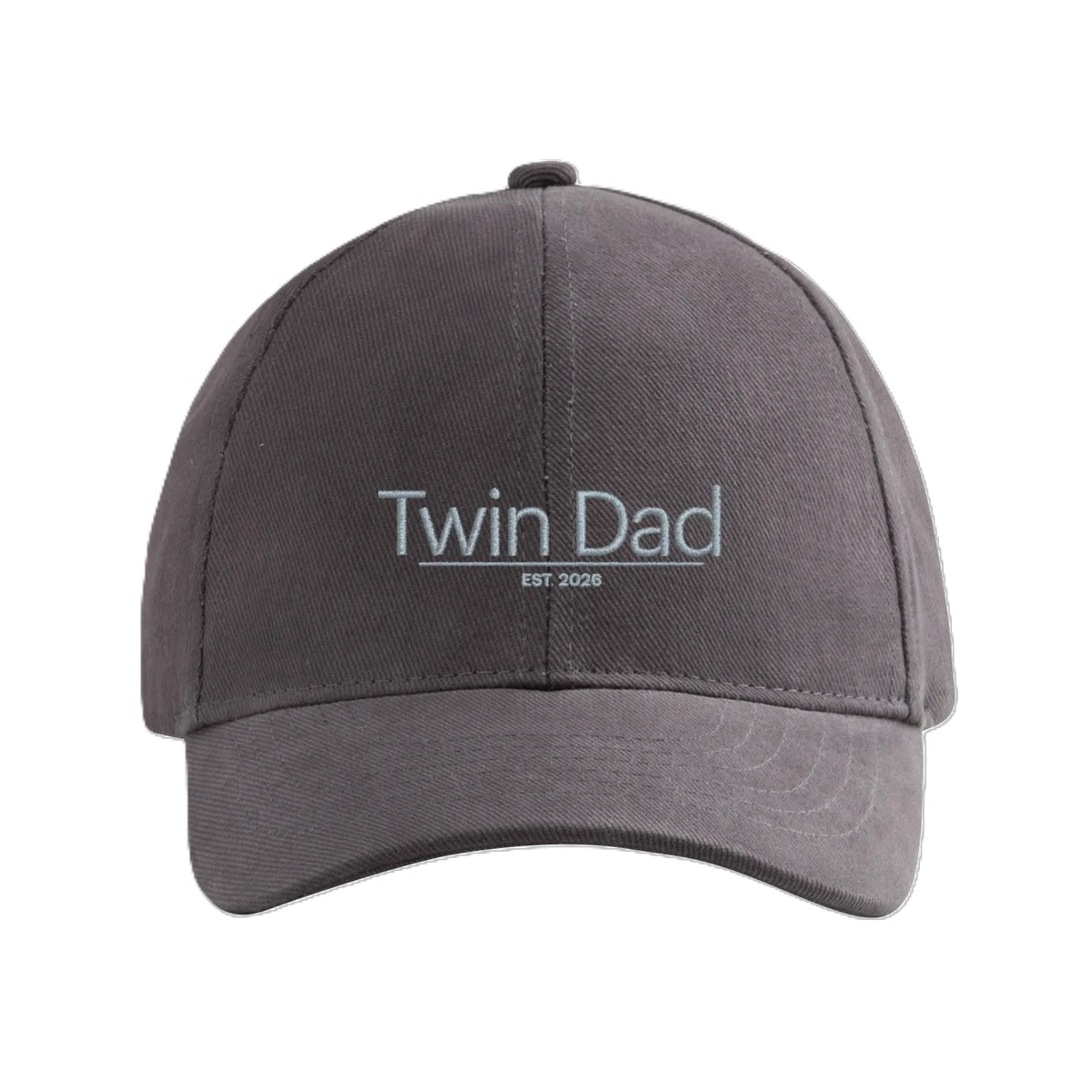 Twin Dad cap - grey - embroidered