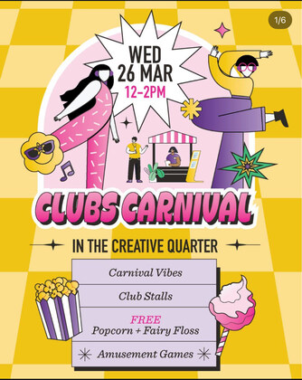 Clubs Carnival Pop-up Stall Today!