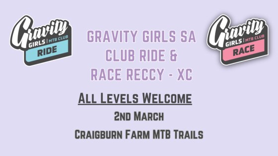 GGSA Social Ride + XC Race Reccy | All Levels | Craigburn Farm 