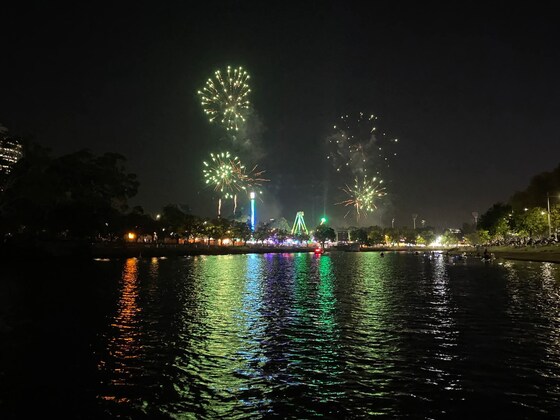 Moomba fireworks paddle