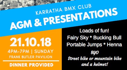 2018 Karratha BMX Club AGM & Presentations