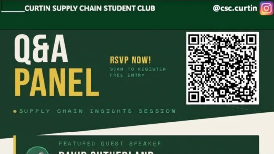 Supply Chain Q&A Panel Event x ASCLA - Tuesday 21 April 2:30-5:30pm - Free entrance (and food)