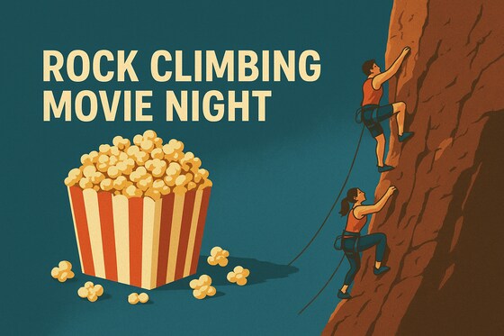 Movie night at the climbing wall Thu 14 @ 6pm