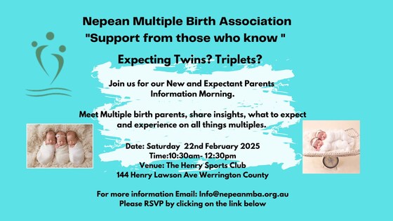 Nepean Multiple Birth Association New & Expectant Parents Information Session 
