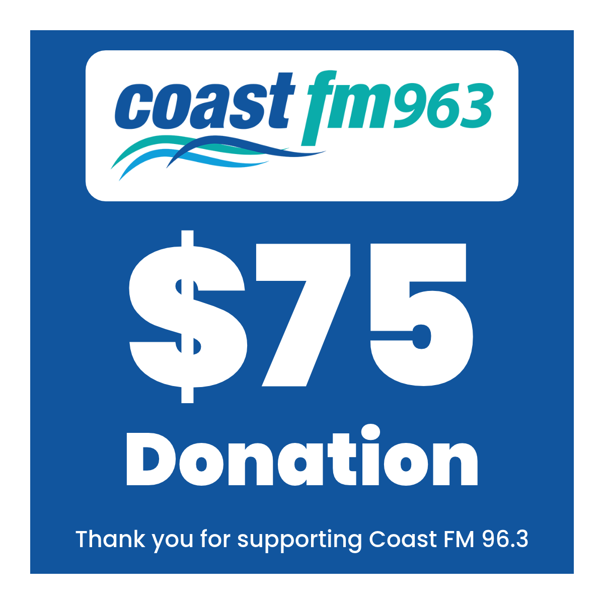 $75 donation