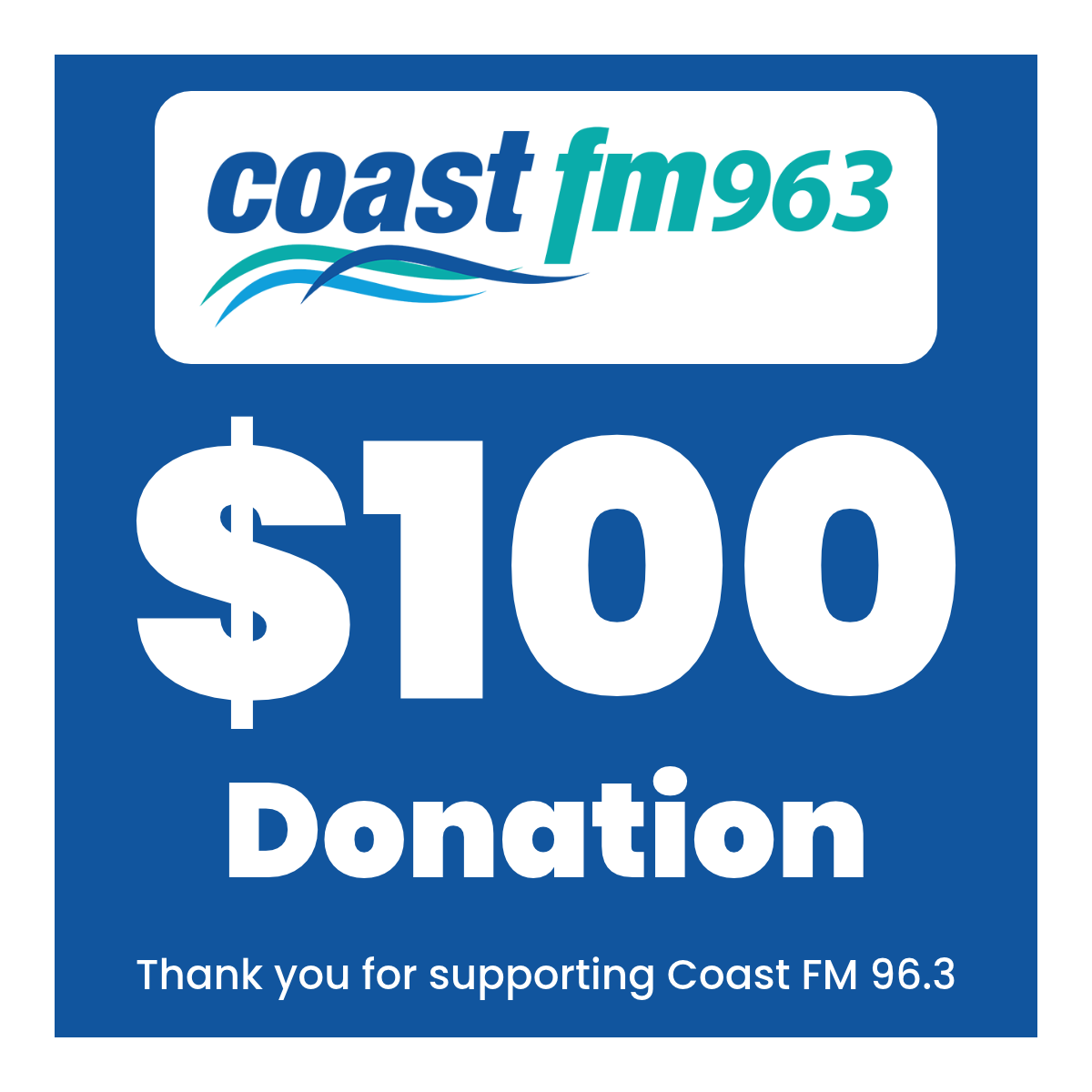 $100 donation