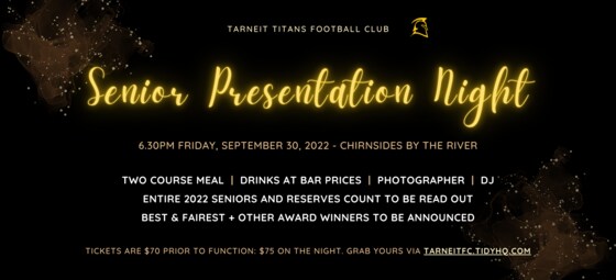 2022 Senior Presentation Night