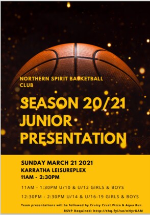 Northern Spirit Basketball Club - 20/21 - Junior Presentation