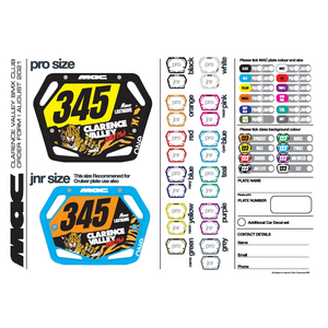 CVBMX Custom Race Plate image 1