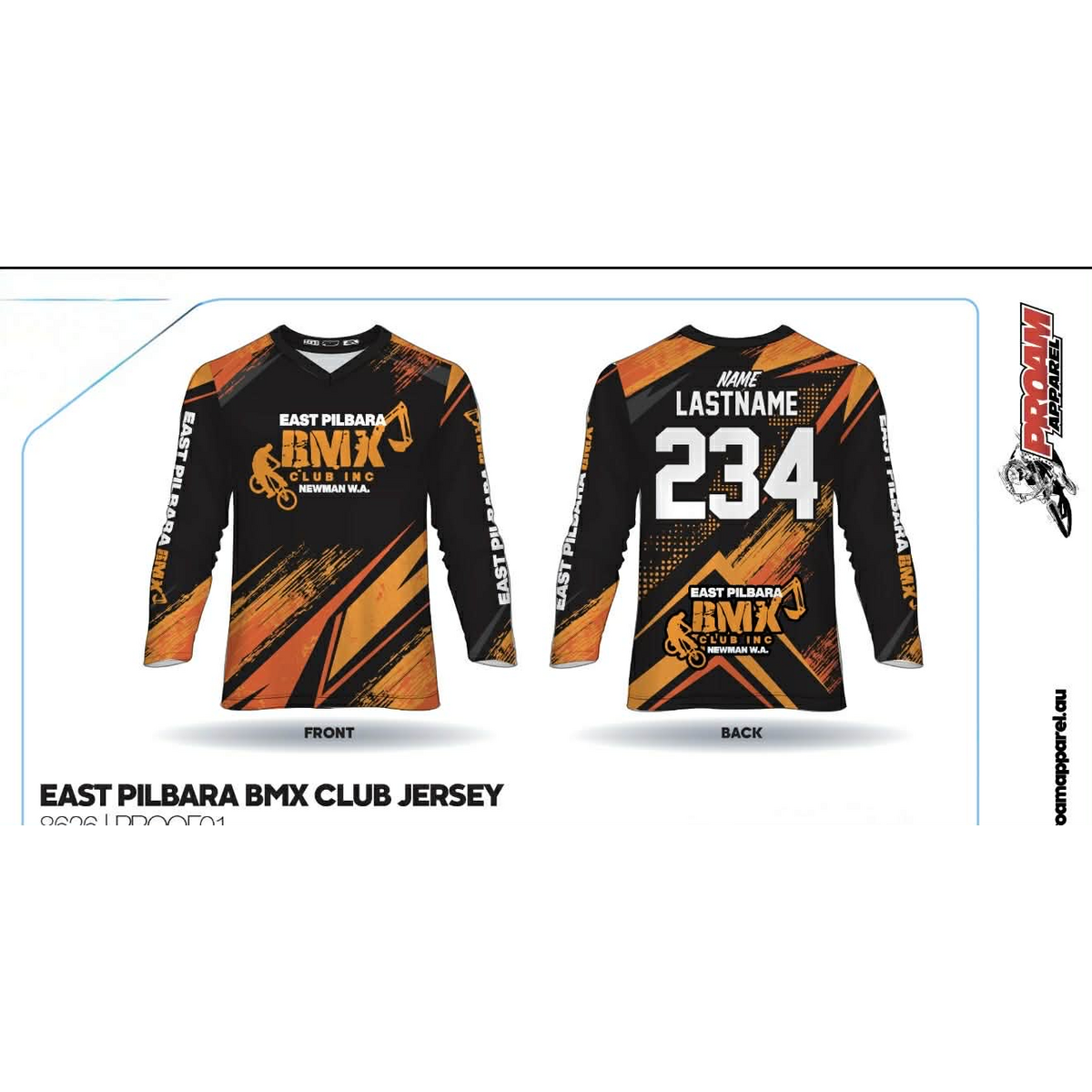 2026 East Pilbara BMX Club Jerseys 
