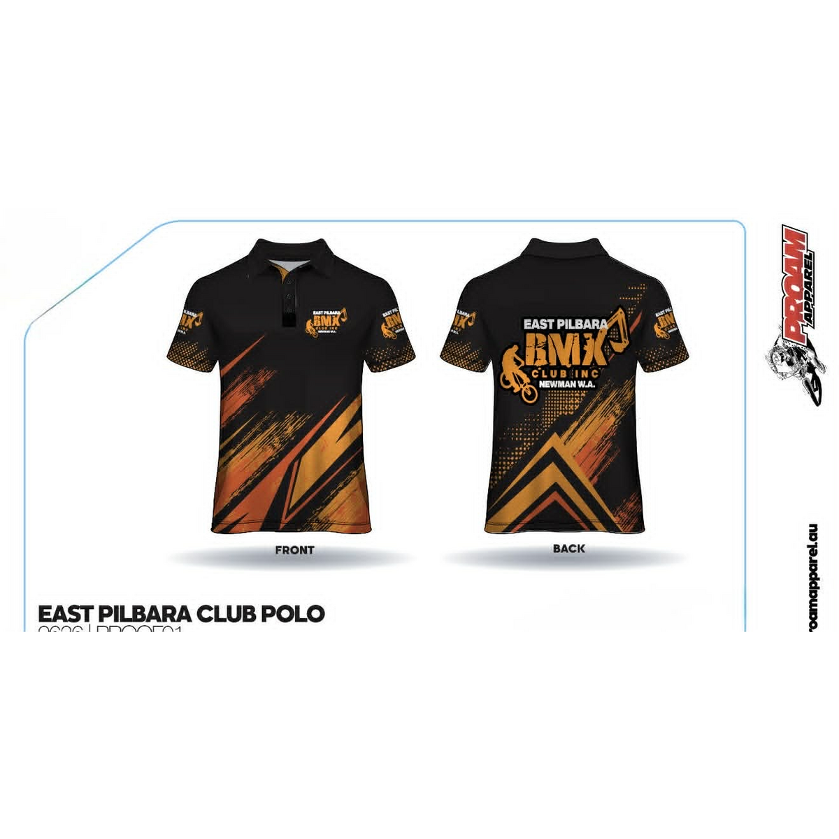 East Pilbara BMX Club Polo Shirts