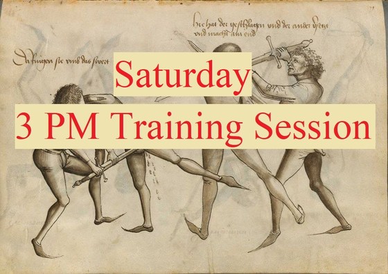  3 PM Saturday Training Sessions