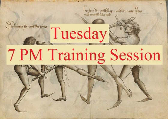 7 pm Tuesday Training Sessions