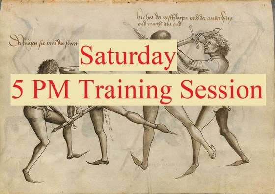 5 PM Saturday Training Sessions