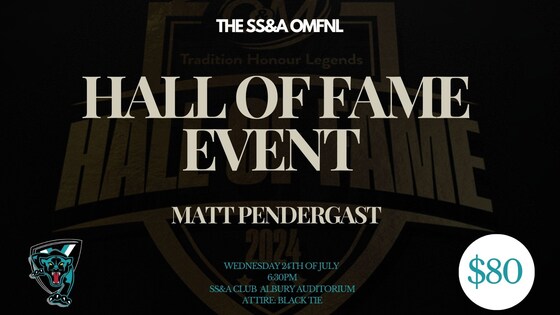 Matt Pendergast - Hall of Fame Event