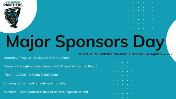 Major Sponsors Day 2021 