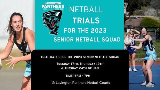 Senior Lavington Netball Trials for the 2023 Season