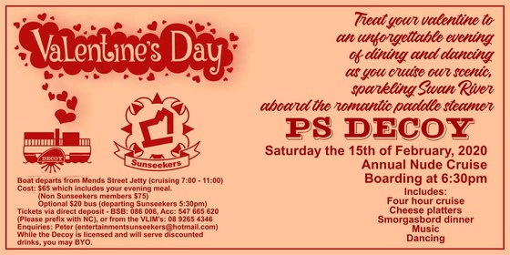 Sunseeker's Valentines Day Nude Cruise