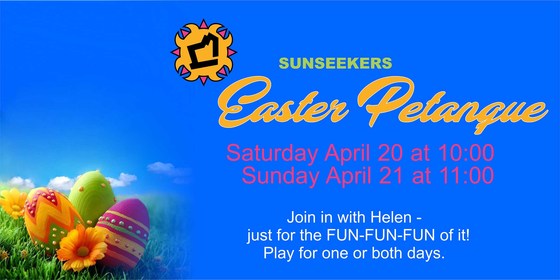 Easter Saturday - Petanque and Bingo