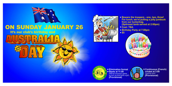 Australia Day and Club Birthday