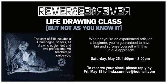 Reverse life drawing class