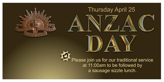 ANZAC Service and Lunch