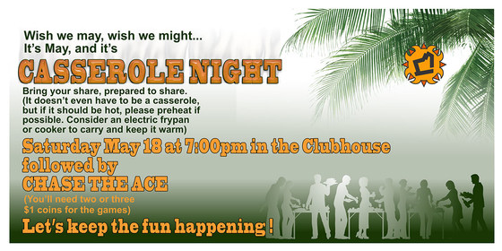 Casserole Night with 'Chase the Ace'