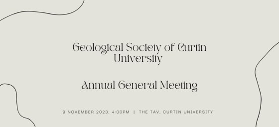 Geological Society of Curtin University AGM