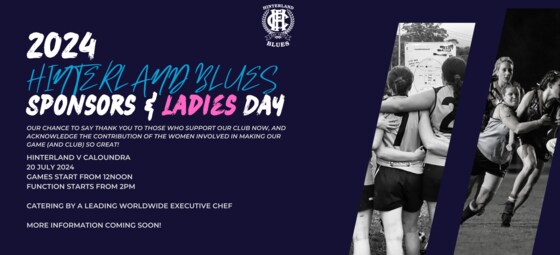 2024 Hinterland Blues Sponsors & Ladies Day