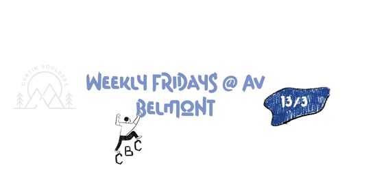 CBC weekly Climb @ AV Belmont