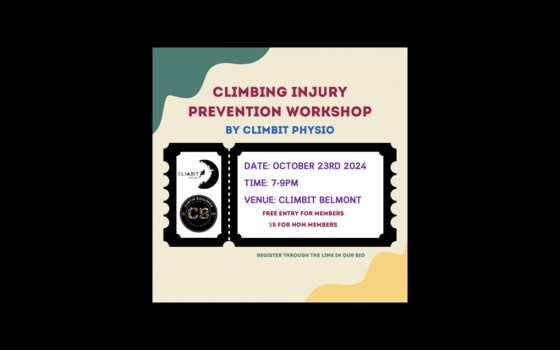 Climbing Injury Prevention Workshop by Climbit Physio