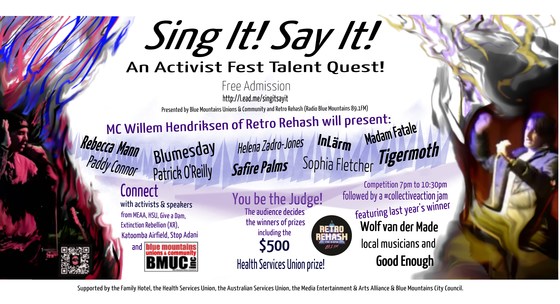 Sing It! Say It! An Activist Fest Talent Quest!