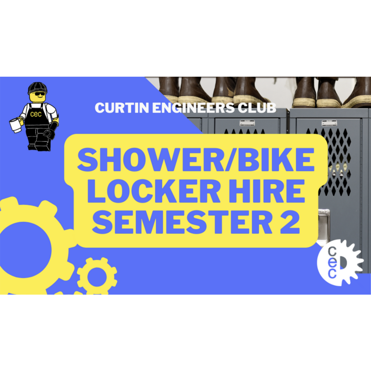 Shower/Bike Lockers Semester 2 (2026)