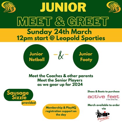Junior Meet & Greet