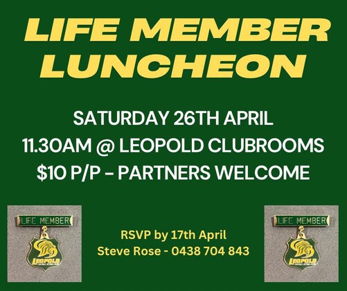 Life Members Luncheon