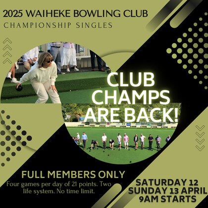 WAIHEKE CLUB CHAMPS