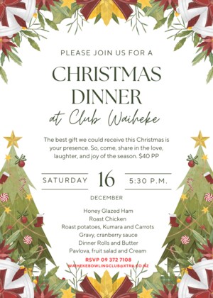 Christmas Dinner - SOLD OUT