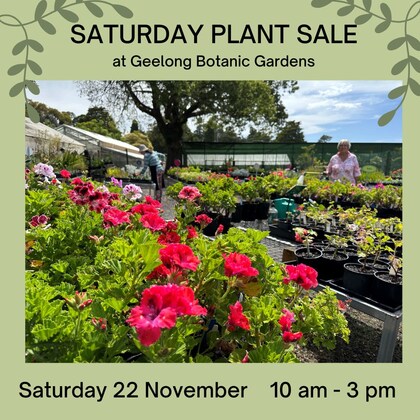 SATURDAY PLANT SALE - 22 November